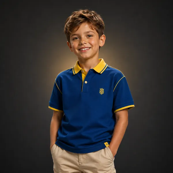 Kid's wholesale collar polo t-shirt