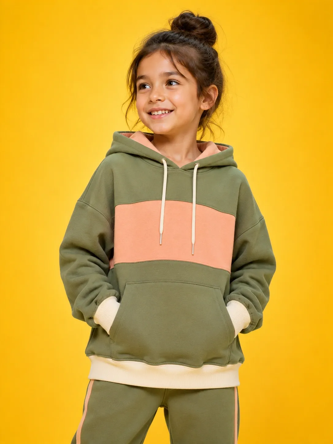 Kids warm and cozy fleece hooded sweatshirt