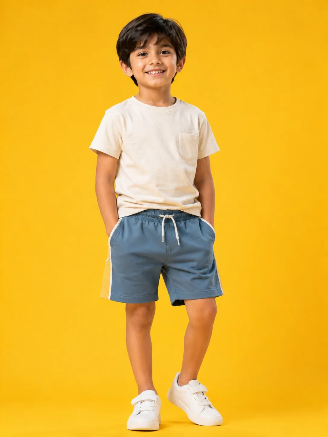 Kids cotton jersey playtime and sportswear shorts