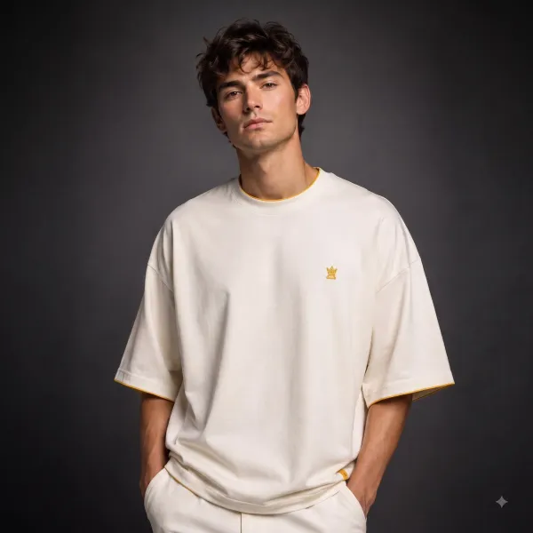 Men's oversized drop shoulder t-shirt wholesale