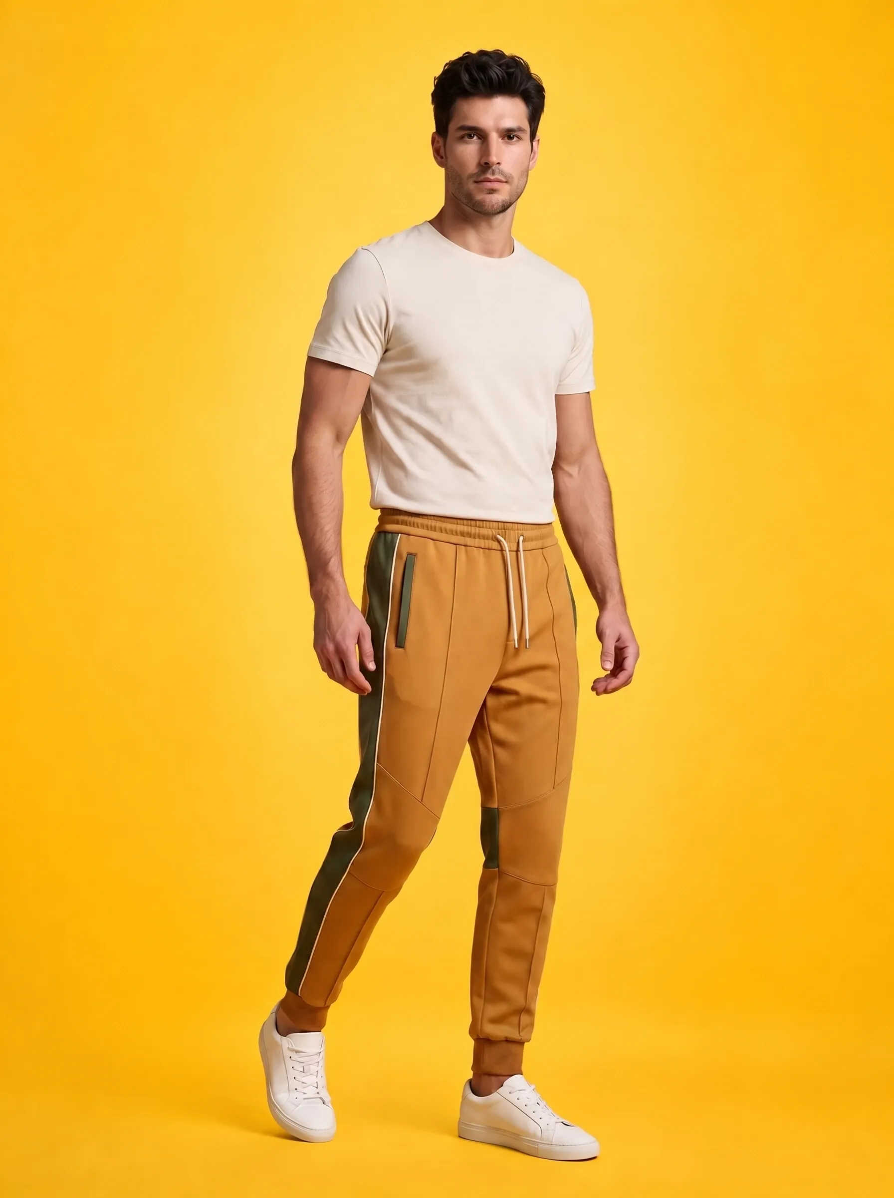 Men's 4-way stretch athletic track pants
