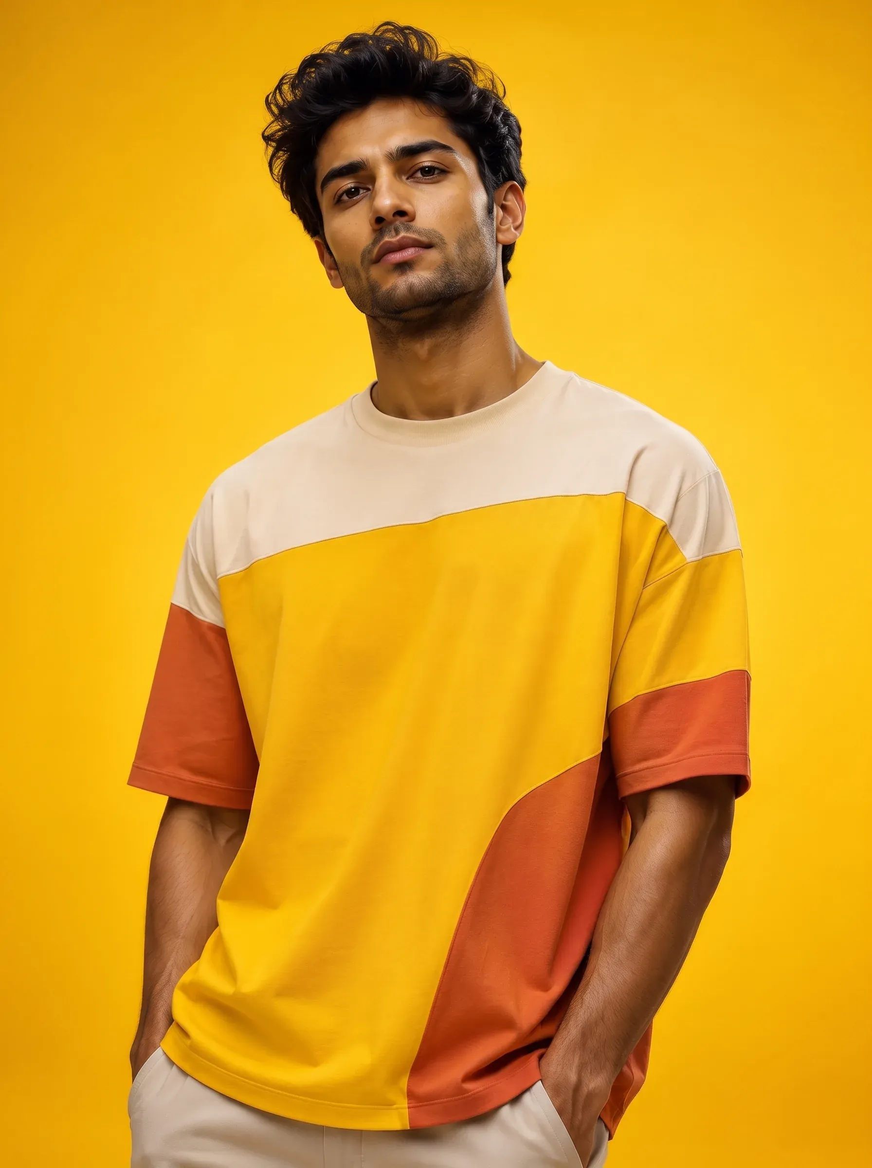 Men's wholesale combed cotton round neck t-shirt from Tiruppur